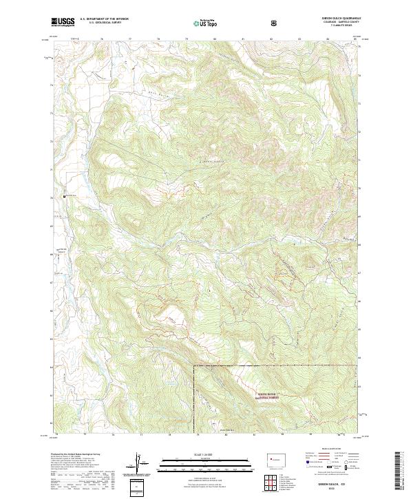 US Topo 7.5-minute map for Gibson Gulch CO