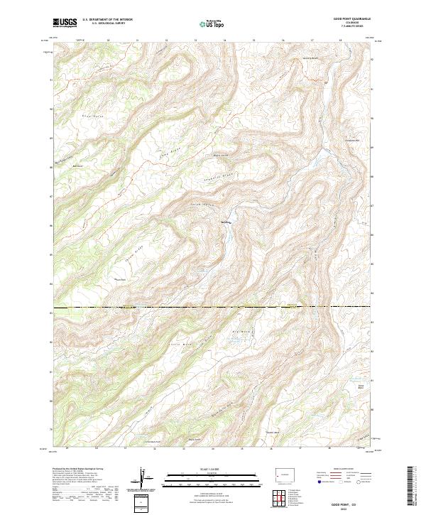 US Topo 7.5-minute map for Good Point CO