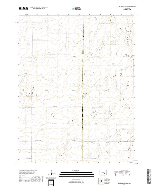 US Topo 7.5-minute map for Grandview School CO