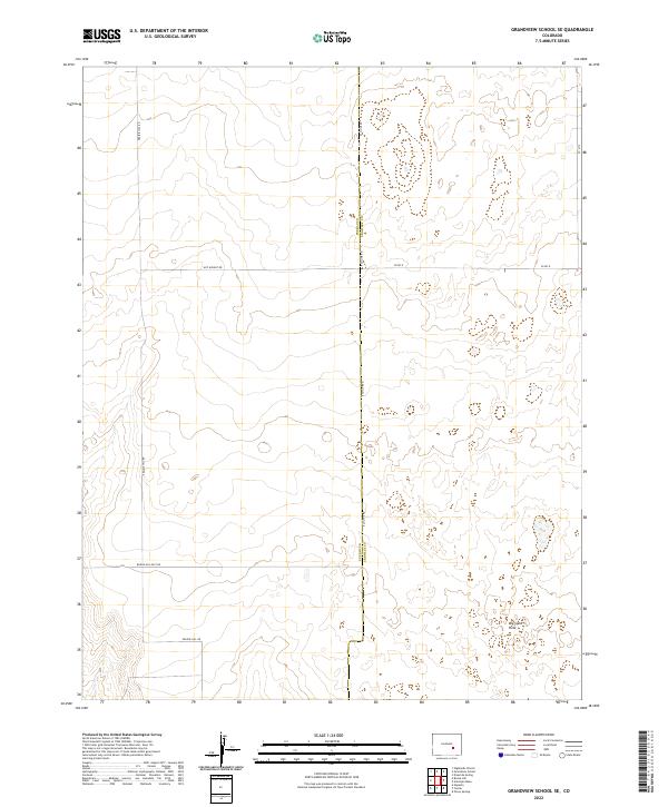 US Topo 7.5-minute map for Grandview School SE CO