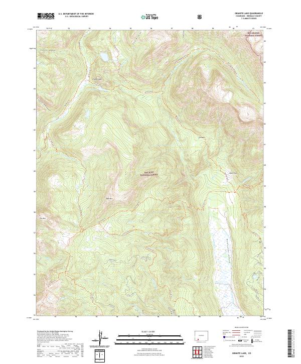 US Topo 7.5-minute map for Granite Lake CO