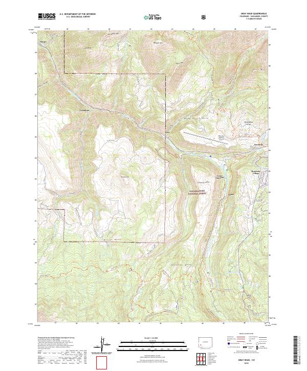 US Topo 7.5-minute map for Gray Head CO