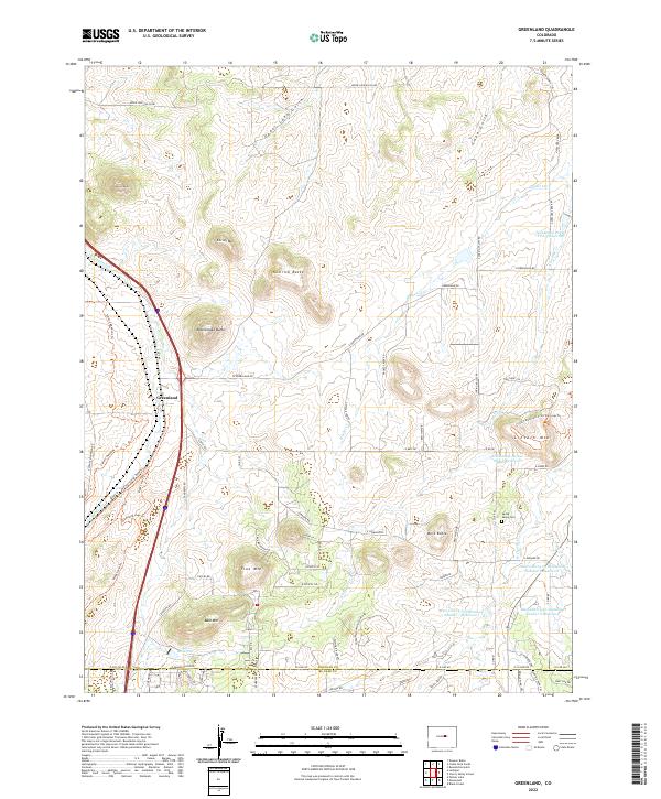 US Topo 7.5-minute map for Greenland CO