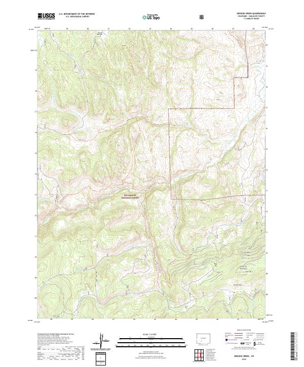 US Topo 7.5-minute map for Grouse Creek CO