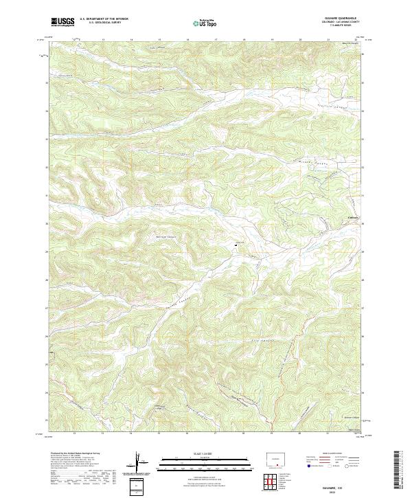 US Topo 7.5-minute map for Gulnare CO