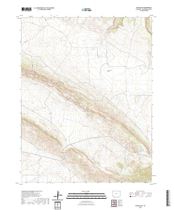 US Topo 7.5-minute map for Gypsum Gap CO