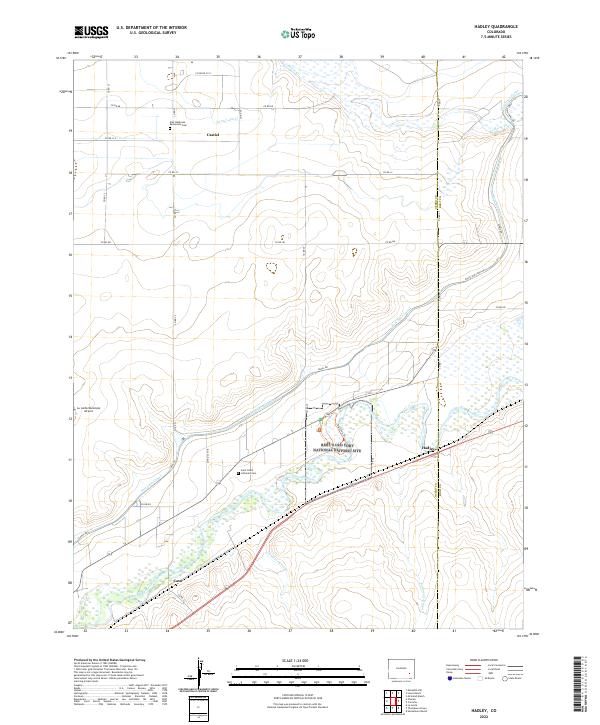 US Topo 7.5-minute map for Hadley CO