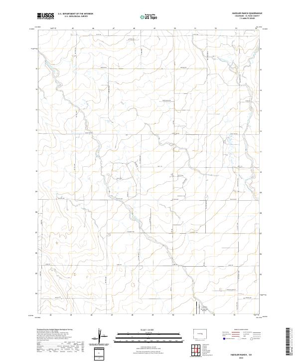 US Topo 7.5-minute map for Haegler Ranch CO