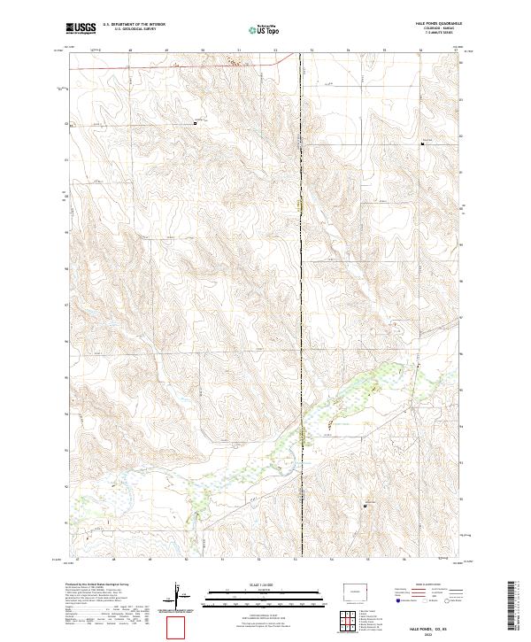 US Topo 7.5-minute map for Hale Ponds COKS