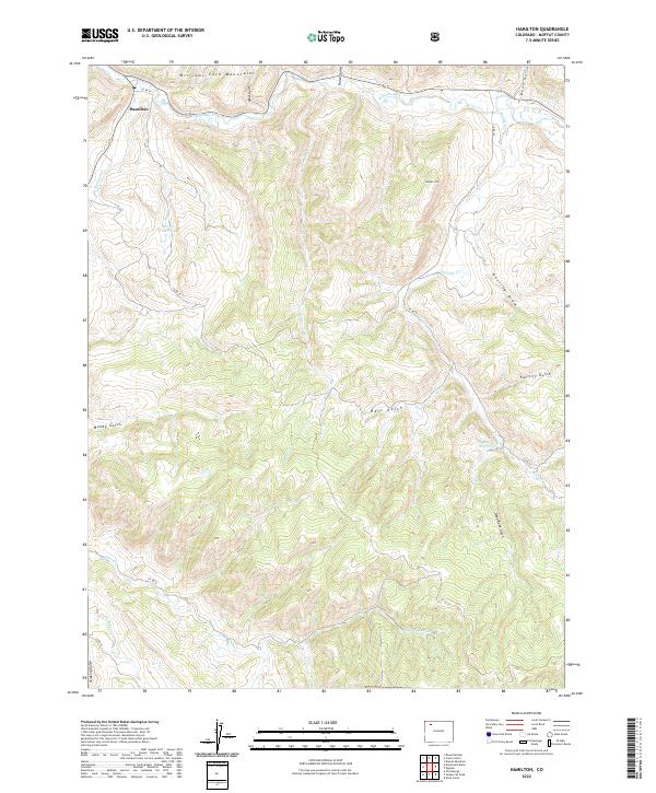 US Topo 7.5-minute map for Hamilton CO