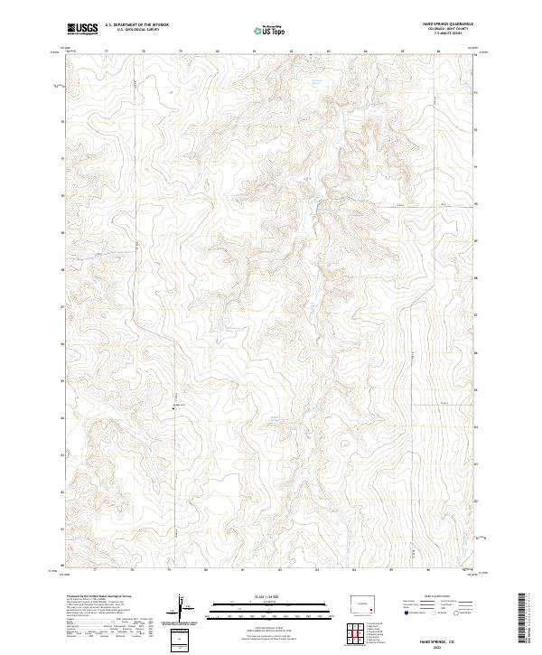 US Topo 7.5-minute map for Hand Springs CO