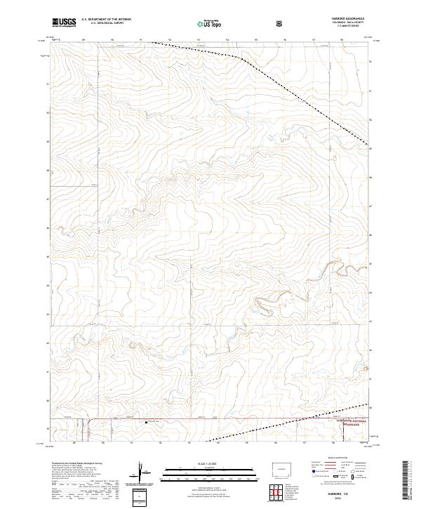 US Topo 7.5-minute map for Harbord CO