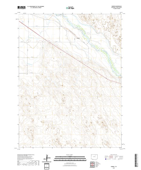 US Topo 7.5-minute map for Hardin CO