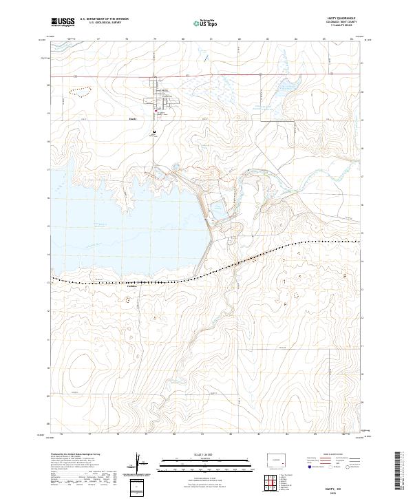 US Topo 7.5-minute map for Hasty CO