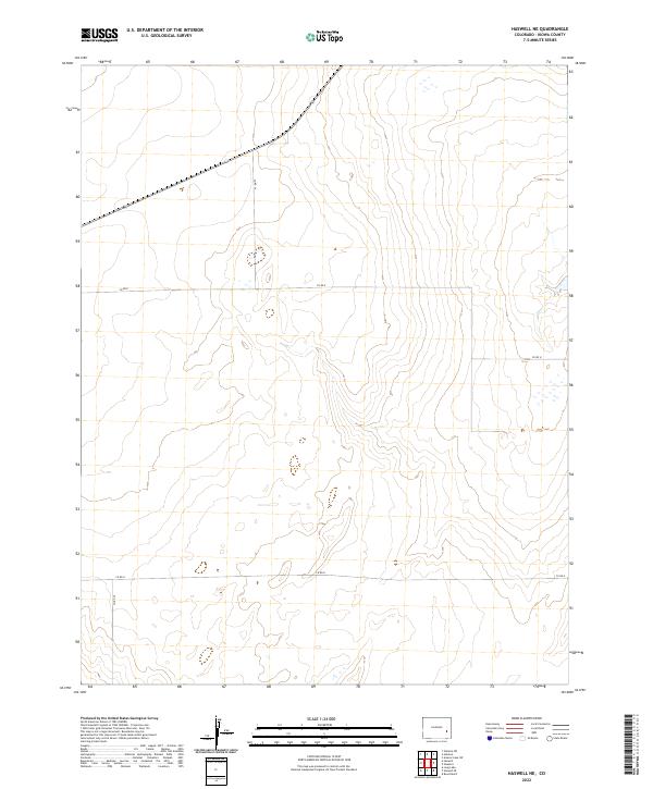 US Topo 7.5-minute map for Haswell NE CO