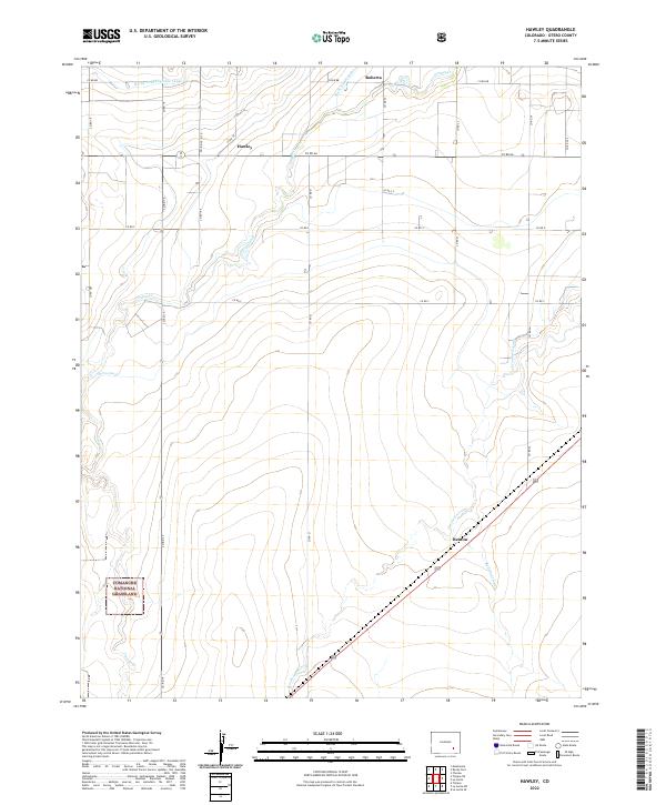 US Topo 7.5-minute map for Hawley CO