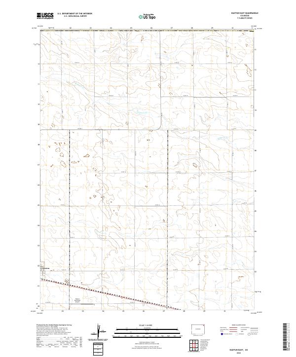 US Topo 7.5-minute map for Haxtun East CO