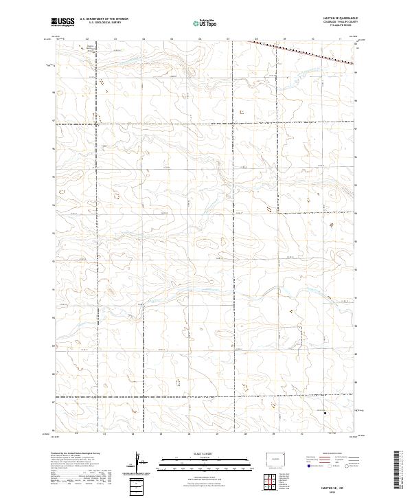 US Topo 7.5-minute map for Haxtun SE CO