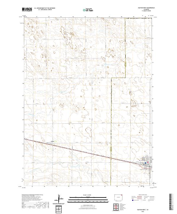 US Topo 7.5-minute map for Haxtun West CO