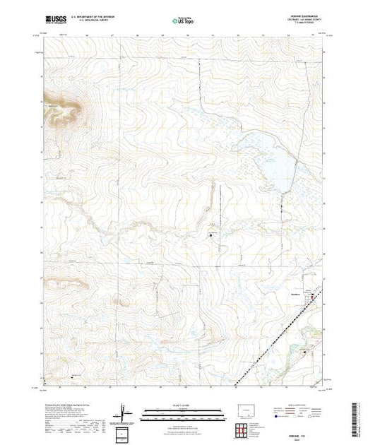 US Topo 7.5-minute map for Hoehne CO – American Map Store