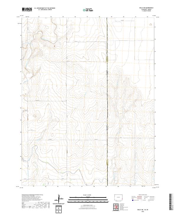 US Topo 7.5-minute map for Holly NE COKS