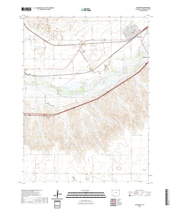 US Topo 7.5-minute map for Julesburg CO