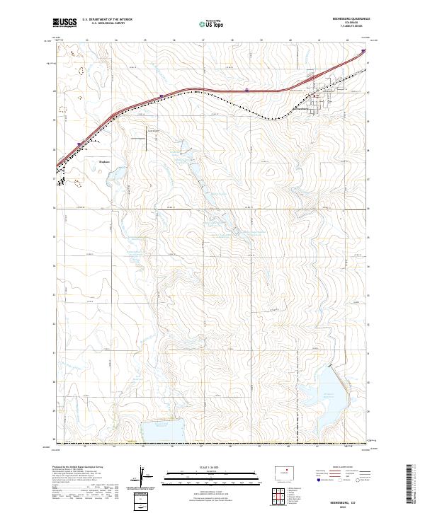 US Topo 7.5-minute map for Keenesburg CO