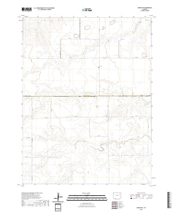 US Topo 7.5-minute map for Lindon SW CO – American Map Store