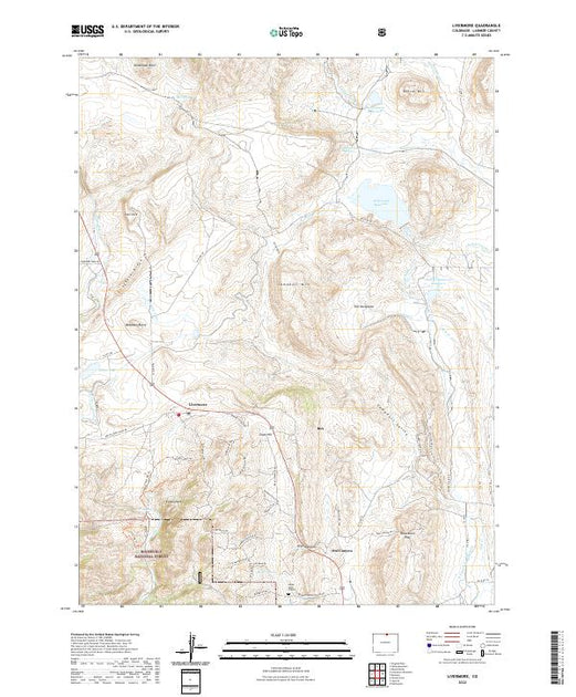 US Topo 7.5-minute map for Livermore CO – American Map Store