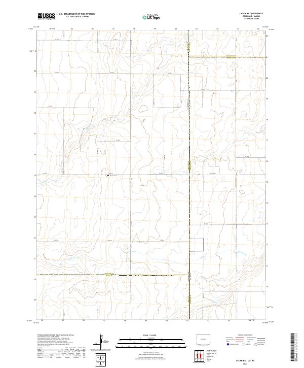 US Topo 7.5-minute map for Lycan NE COKS