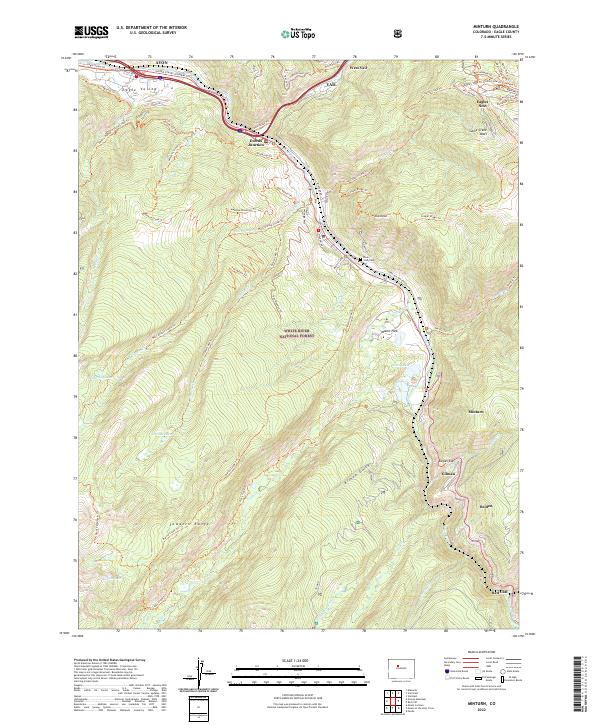 US Topo 7.5-minute map for Minturn CO