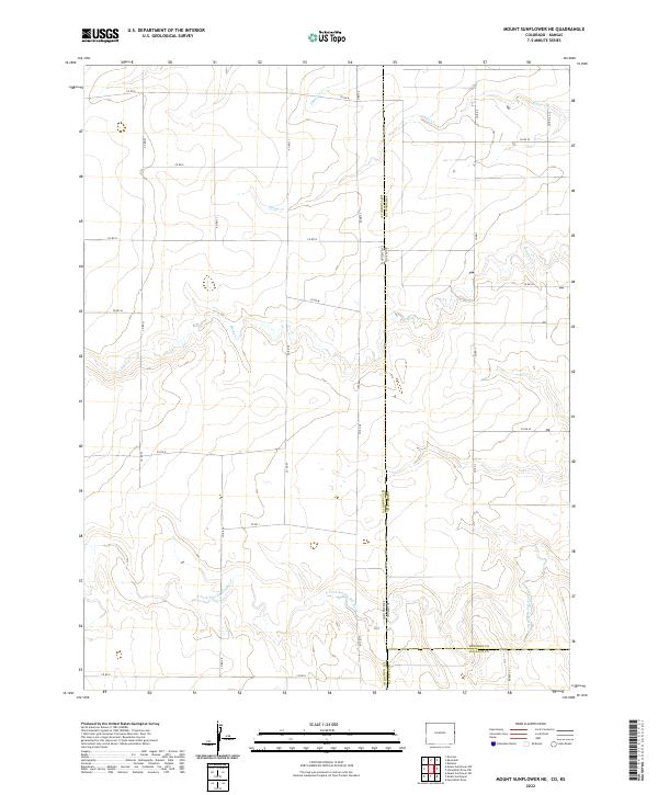 US Topo 7.5-minute map for Mount Sunflower NE COKS