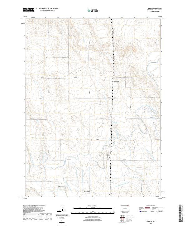 US Topo 7.5-minute map for Padroni CO