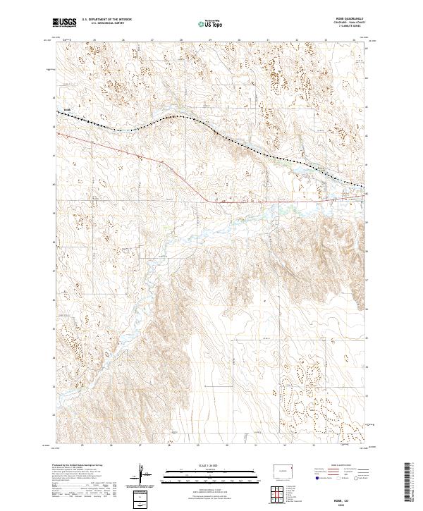 US Topo 7.5-minute map for Robb CO – American Map Store