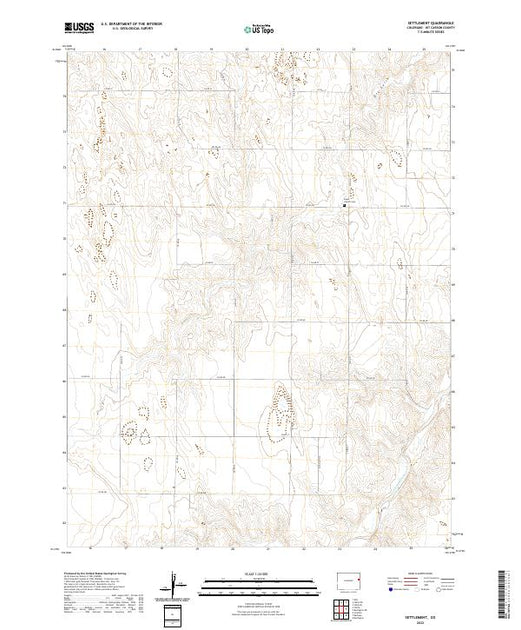 Us Topo 75 Minute Map For Settlement Co American Map Store 5123