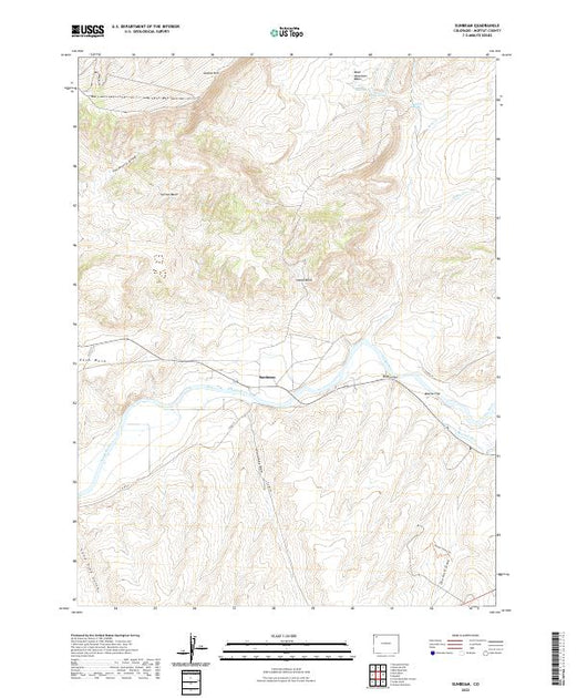 US Topo 7.5-minute map for Sunbeam CO – American Map Store