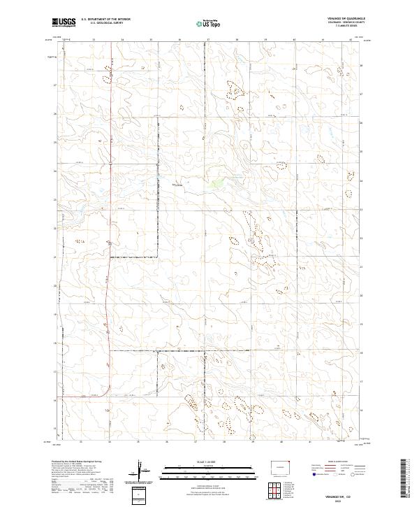 US Topo 7.5-minute map for Venango SW CO