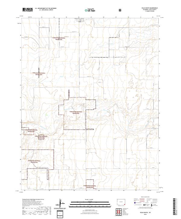 US Topo 7.5-minute map for Vilas South CO