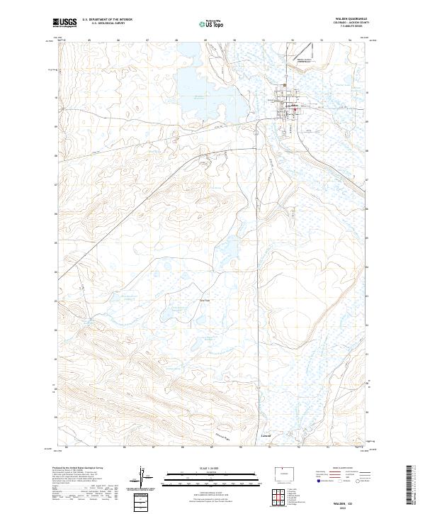 US Topo 7.5-minute map for Walden CO