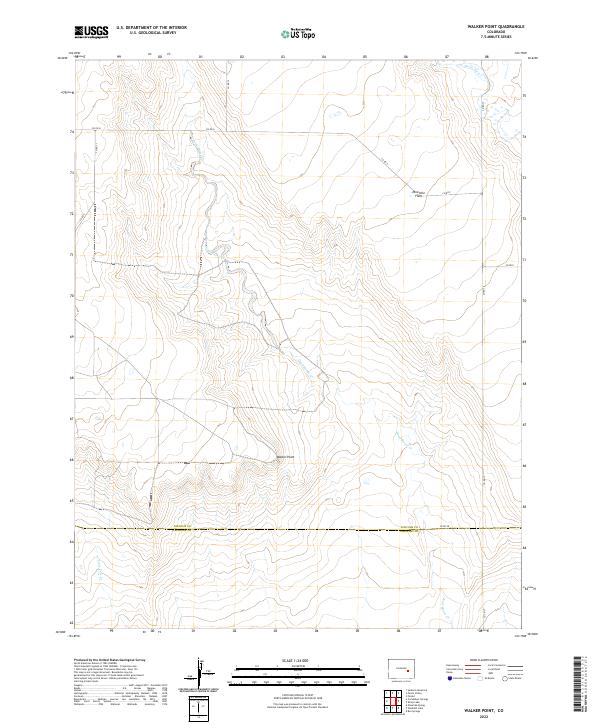 US Topo 7.5-minute map for Walker Point CO