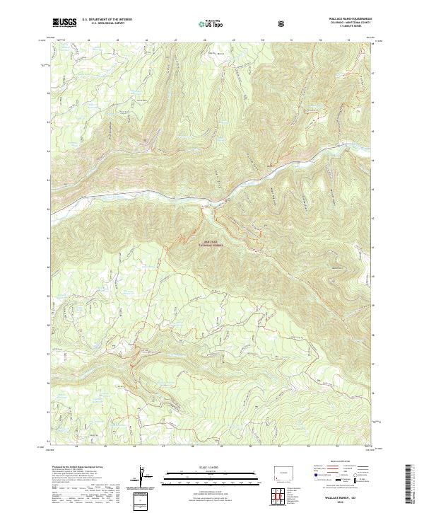 US Topo 7.5-minute map for Wallace Ranch CO