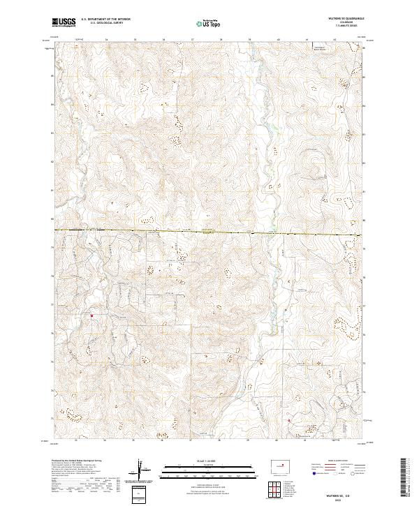 US Topo 7.5-minute map for Watkins SE CO