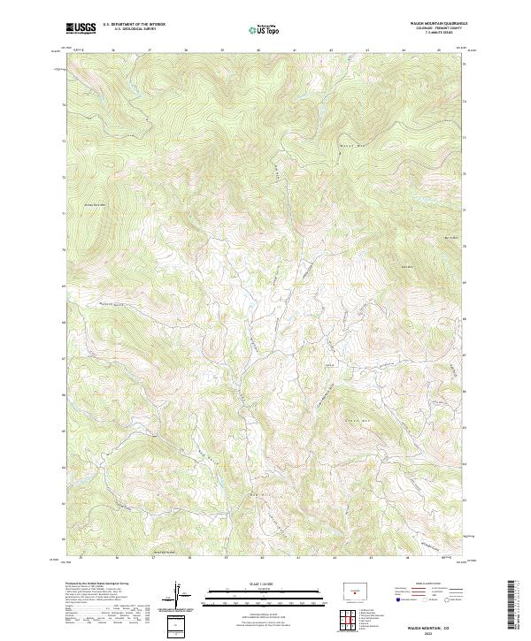 US Topo 7.5-minute map for Waugh Mountain CO