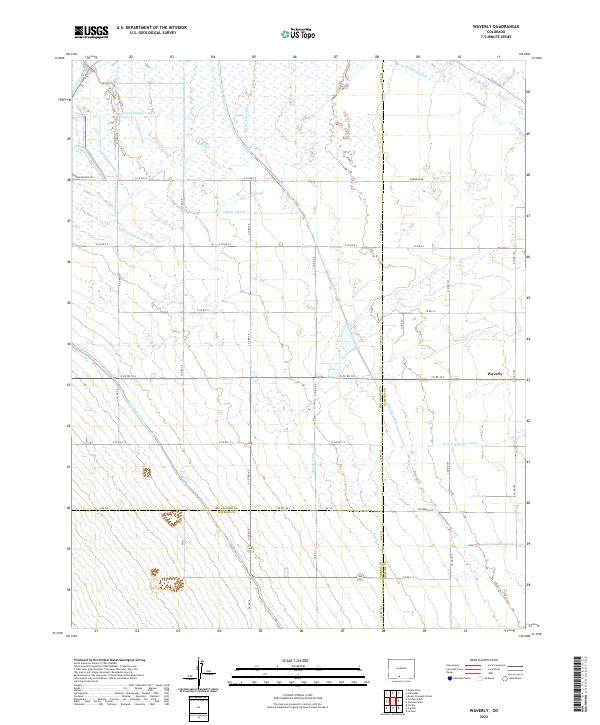 US Topo 7.5-minute map for Waverly CO