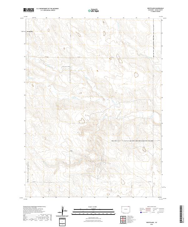 US Topo 7.5-minute map for Westplains CO