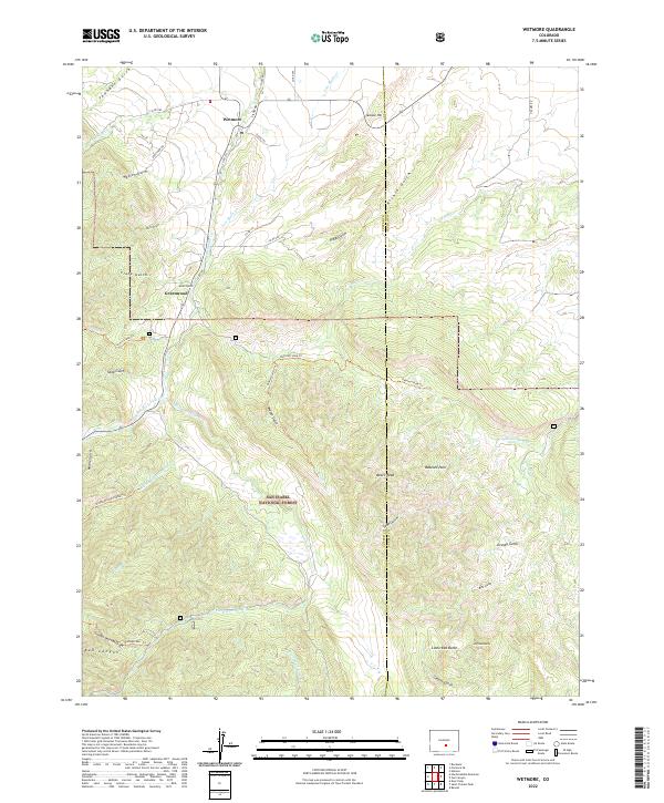 US Topo 7.5-minute map for Wetmore CO