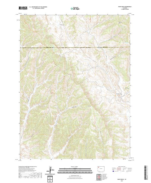 US Topo 7.5-minute map for White Rock CO