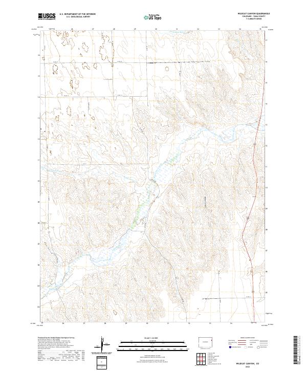 US Topo 7.5-minute map for Wildcat Canyon CO