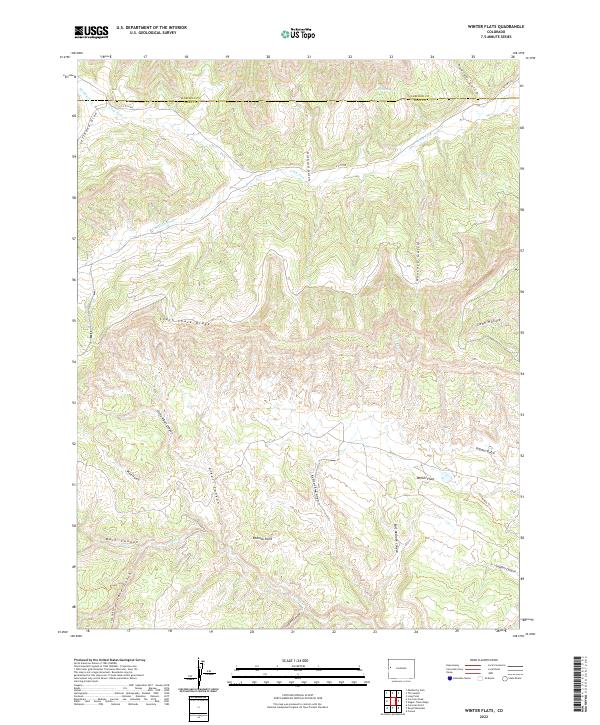 US Topo 7.5-minute map for Winter Flats CO