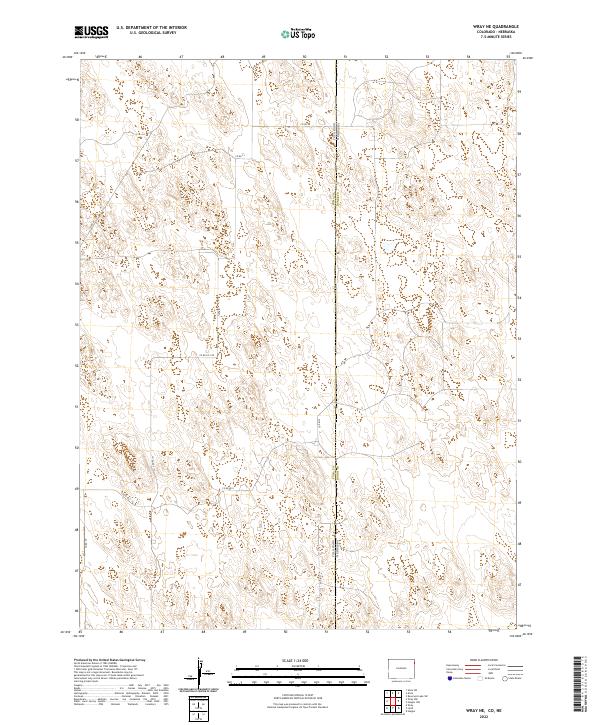 US Topo 7.5-minute map for Wray NE CONE – American Map Store